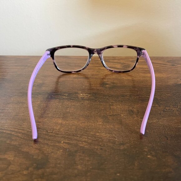 Foster Grant Purple Tortoise Shell Rectangular Eyeglass Frames Only 51-19-138 mm - Picture 7 of 8